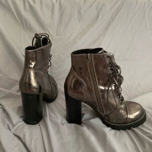 Metallic Ankle Boots